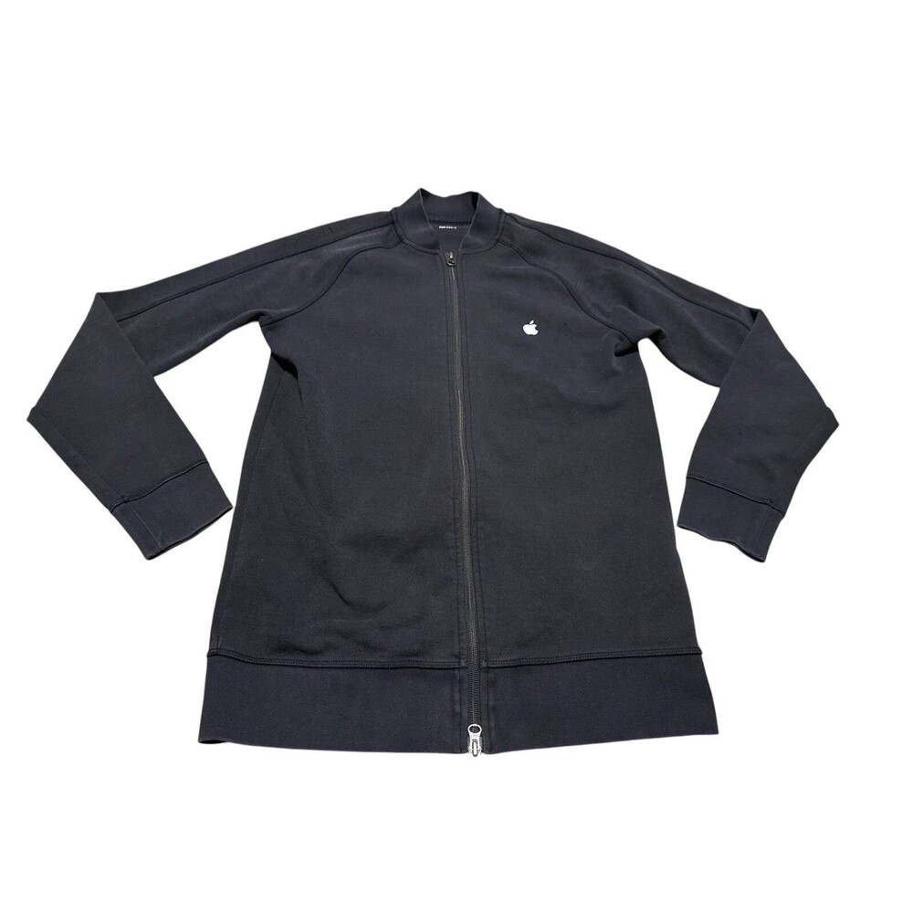 Apple Employee Jacket Adult Medium Casual Full Zip Knit Long Sleeve Pockets Mens
